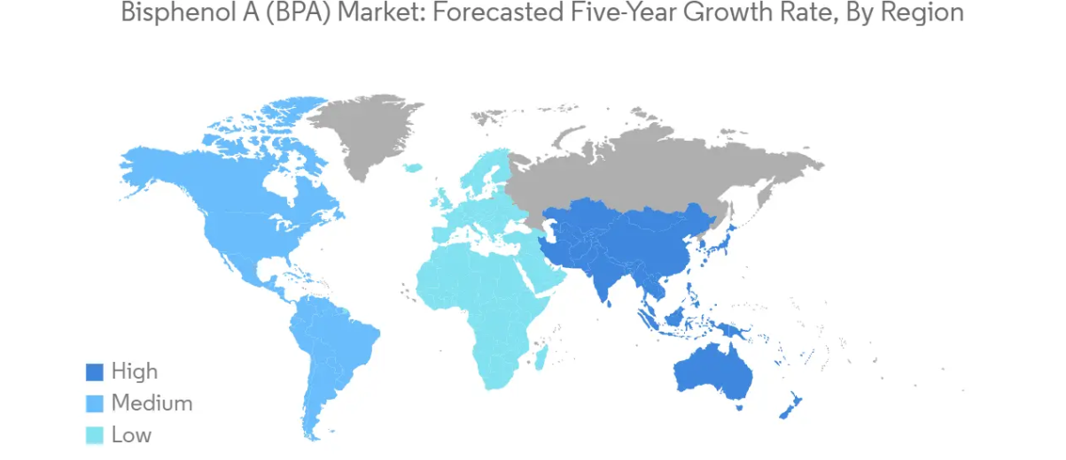 Market Analysis of Bisphenol A (BPA) Market: Forecasted Growth Rate by Region